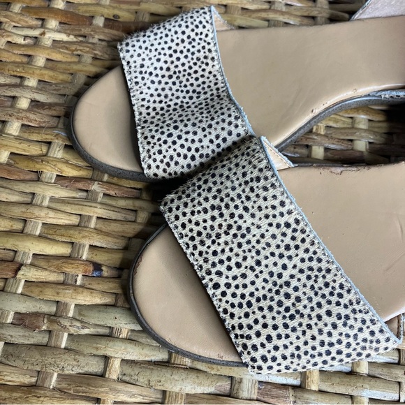 J. Crew Morgan Calf Hair Peep Tow Flat - Picture 7 of 9